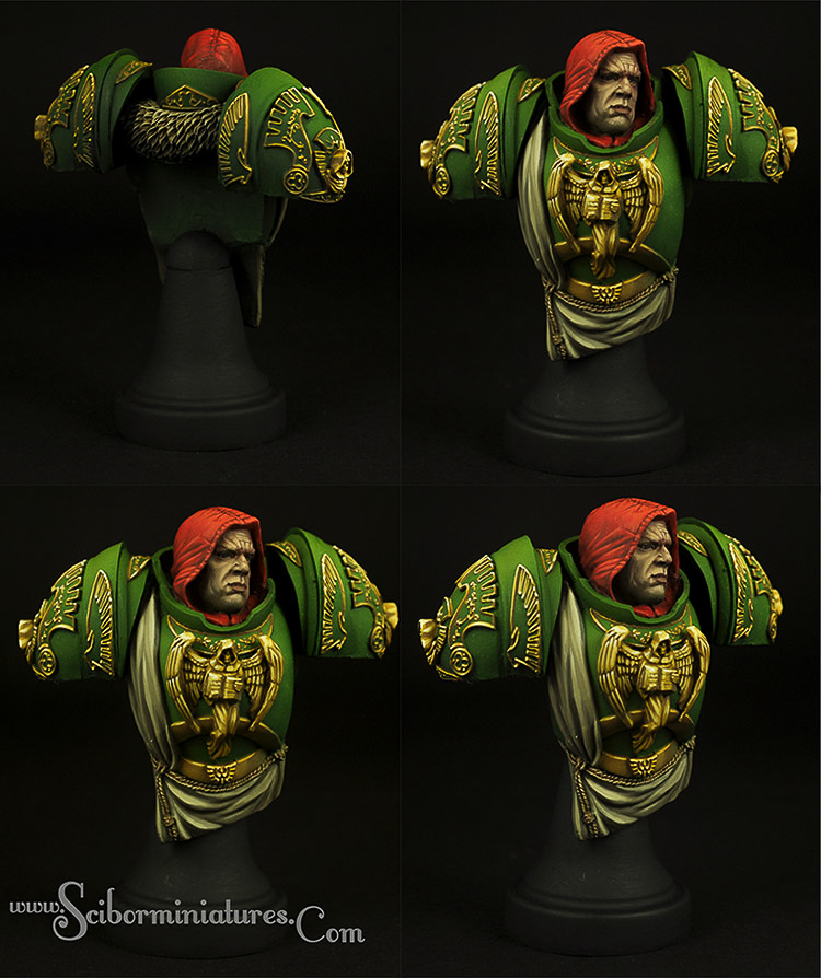 Sci-Fi Angel Knight Miniature Bust by Scibor Monsterous Miniatures
