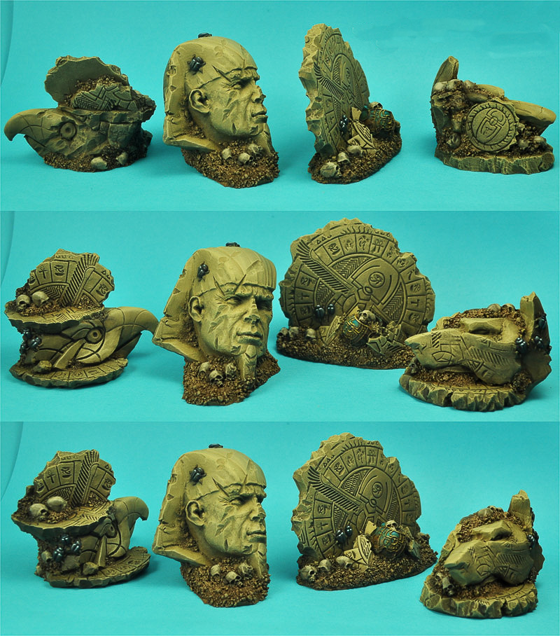 Egyptian Ruins Terrain Set (4 pieces) by Scibor Monsterous Miniatures