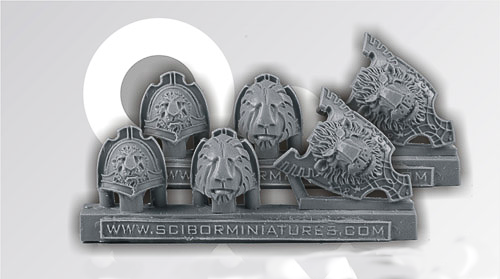 Sci-Fi Lion Themed Accessories Upgrade Scibor Monsterous Miniatures