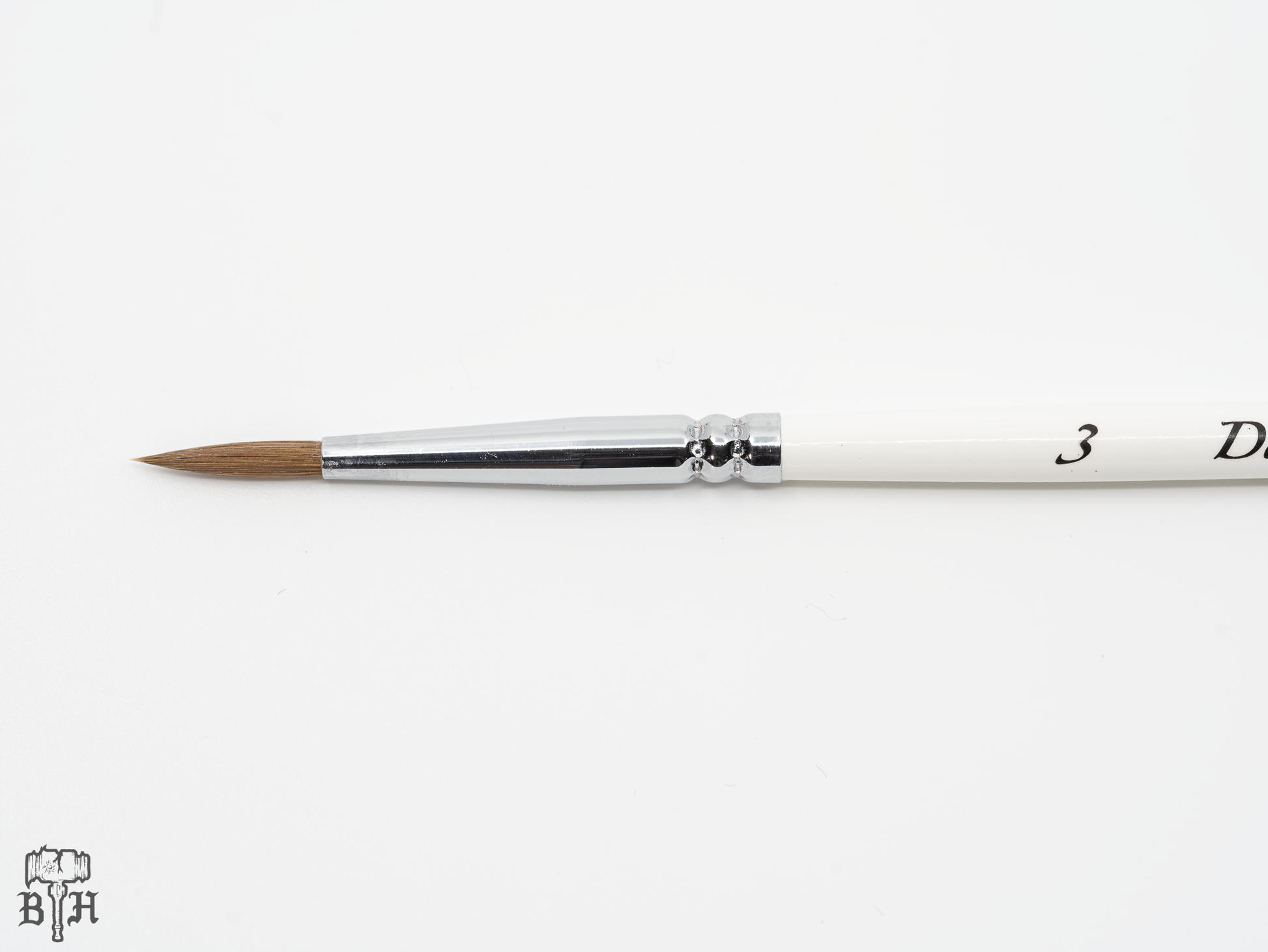 Size 2 Kolinsky Sable Hair Acrylic Paint Brush close up