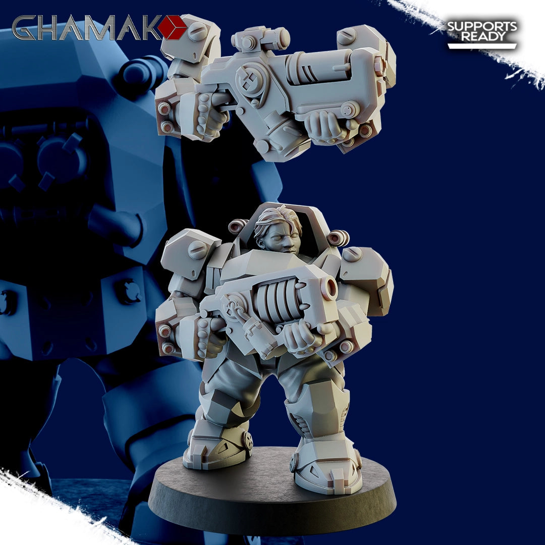 Guild Of Ironkin Border Warriors model kit by Wargame Exclusive