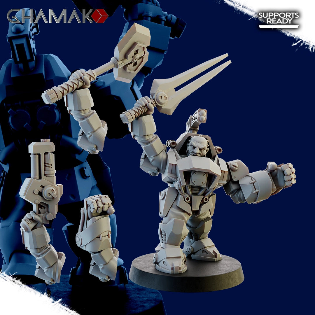 Guild Of Ironkin Border Warriors model kit by Wargame Exclusive