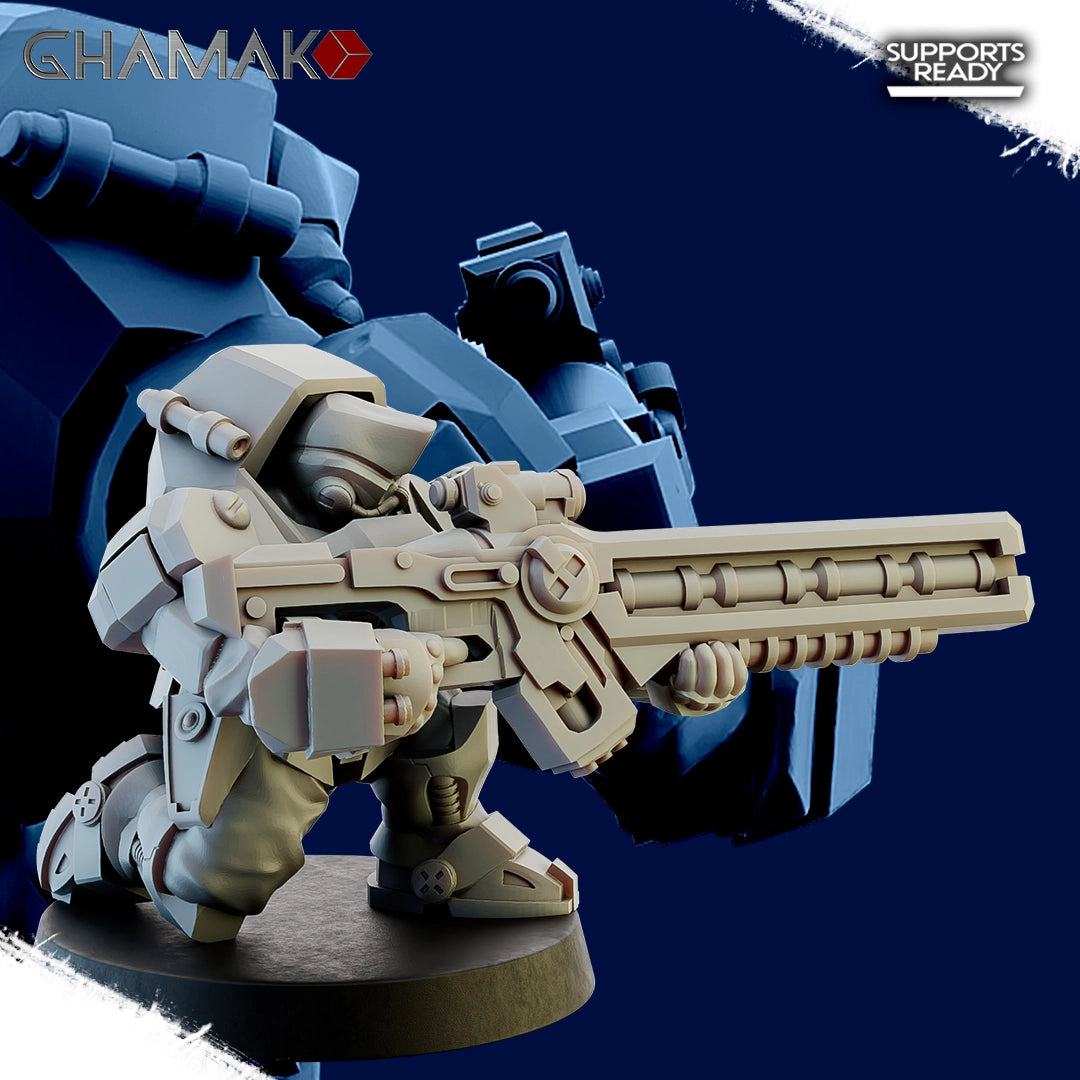 Guild Of Ironkin Border Warriors model kit by Wargame Exclusive