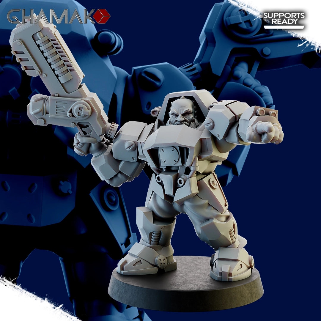 Guild Of Ironkin Border Warriors model kit by Wargame Exclusive