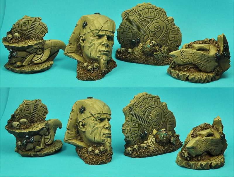 Egyptian Ruins Terrain Set (4 pieces) by Scibor Monsterous Miniatures