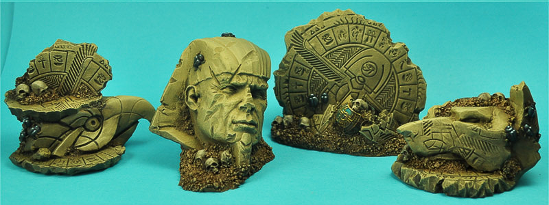 Egyptian Ruins Terrain Set (4 pieces) by Scibor Monsterous Miniatures