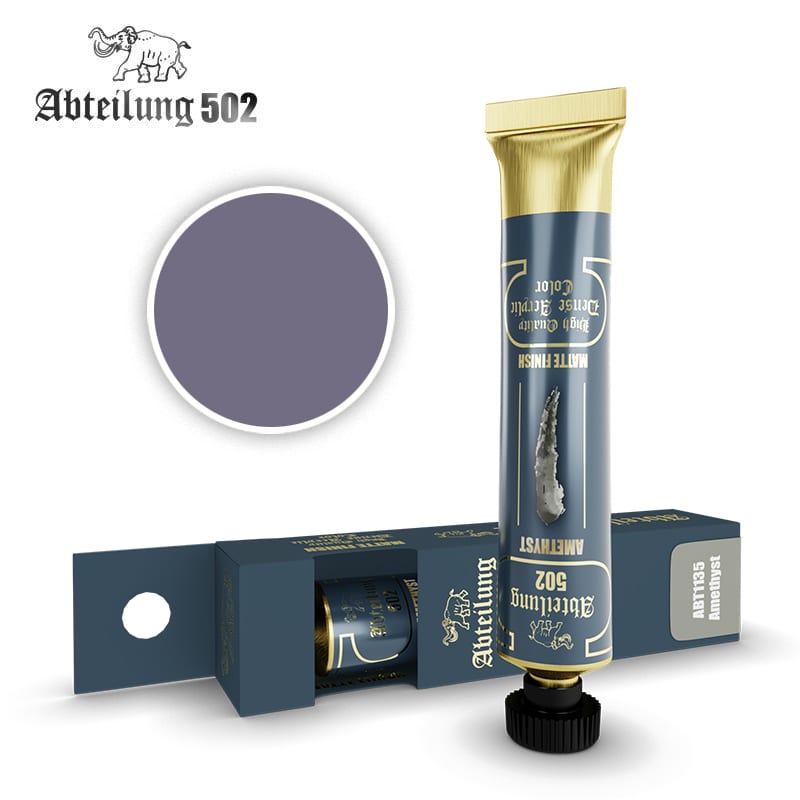 ABT1135 Amethyst AK Interactive, AK-Interactive, Abteilung 502, acrylic, oil, weathering, enamel, paint, Model miniature, tabletop, wargame, wargaming, board game, acrylic paint, oil, enamel weathering, mini, scale model, plastic, hobby supply, tool, diorama, terrain, scenery, basing, base materials, warhammer 40k, warhammer 40,000, games workshop, forgeworld, sculpting, detail, gaming
