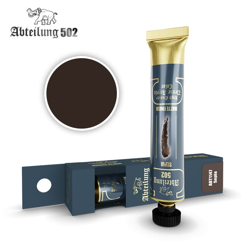 Abteilung 502: High Quality Dense Acrylic Colors - Intense Leather and Shadows Colors Set