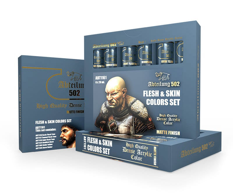 Abteilung 502: High Quality Dense Acrylic Colors - Flesh and Skin Colors Set