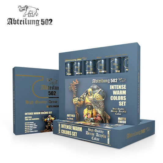 Abteilung 502: High Quality Dense Acrylic Colors - Intense Warm Colors Set