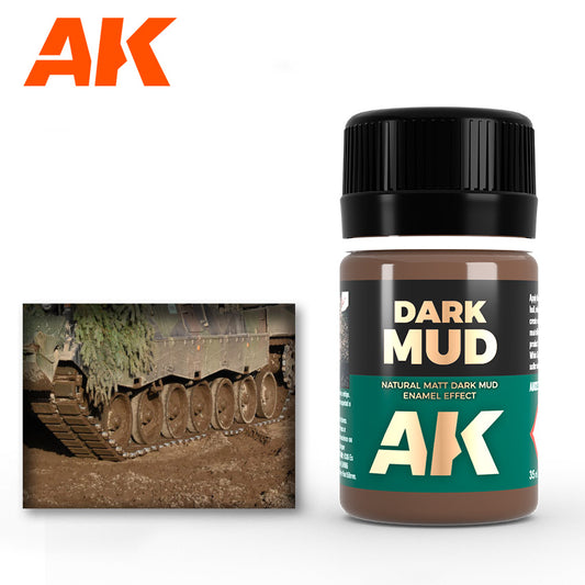 AK023 AK-Interactive: Dark Mud Effects AK Interactive Enamel