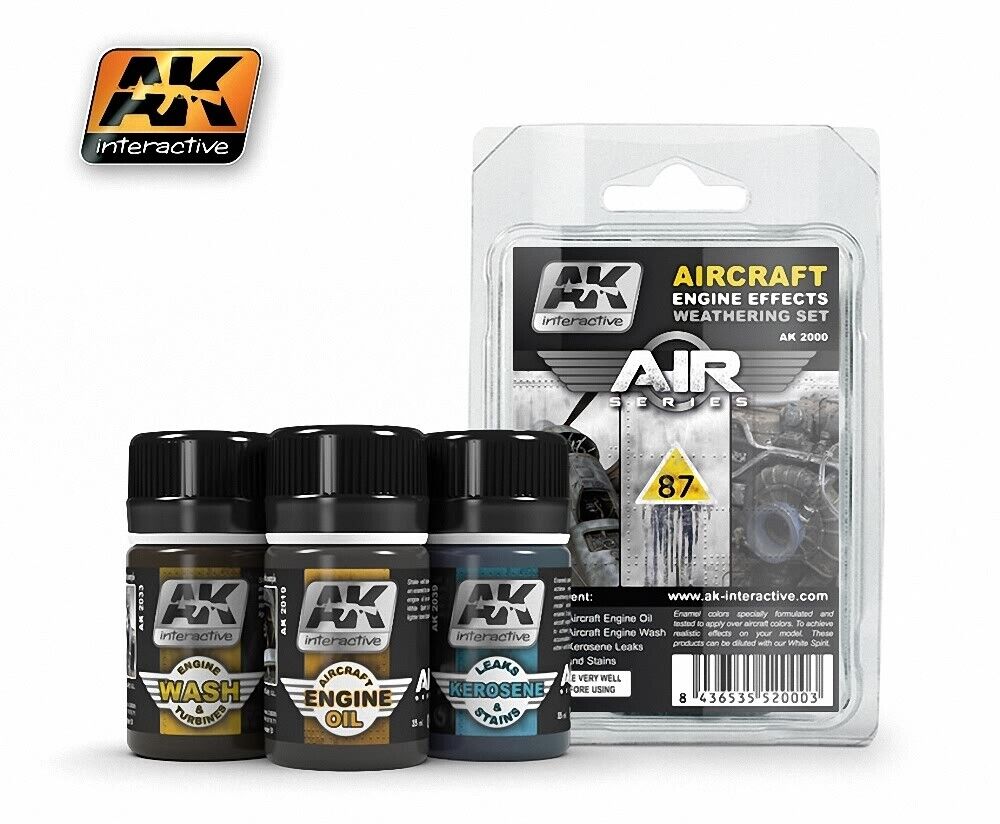 AK-Interactive: Aircraft Engine Weathering Set