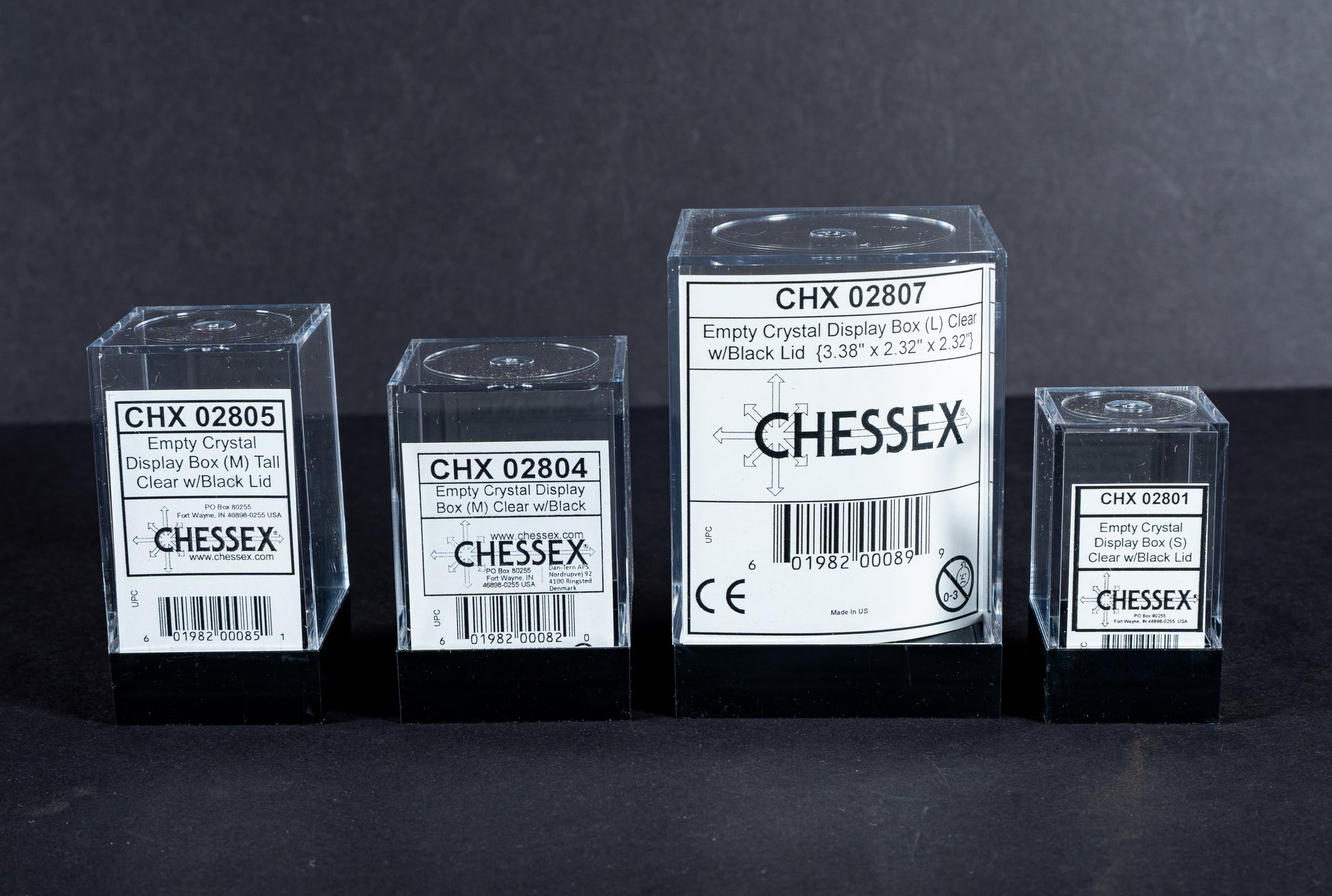 chessex empty display cubes