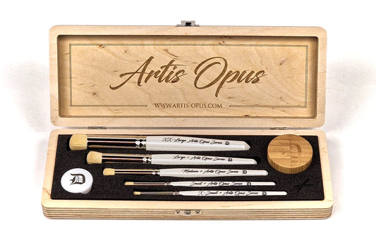 Artis Opus - Series D Drybrush - D+ Deluxe 5 Brush Set