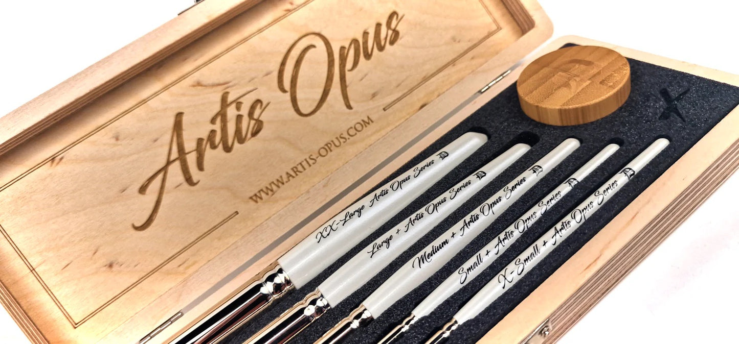 Artis Opus - Series D Drybrush - D+ Deluxe 5 Brush Set