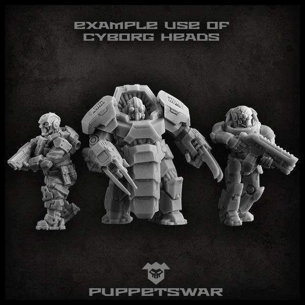 Cyborg Heads by Puppetswar