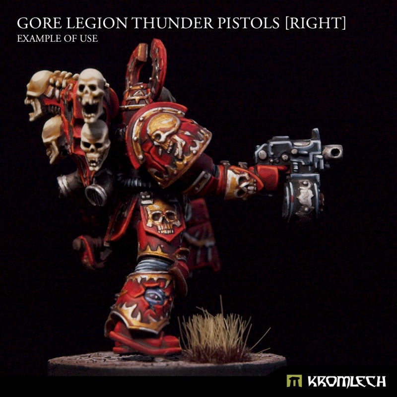 Gore Legion Thunder Pistols Set - Right Arm (set of 5) by Kromlech