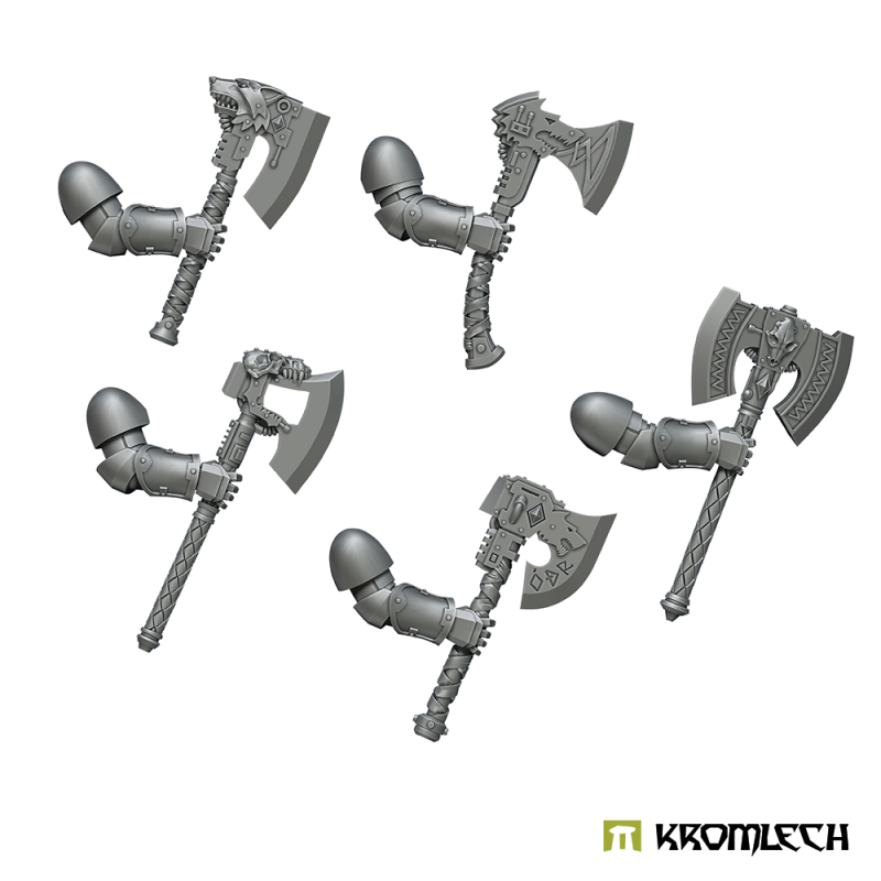 Sons of Thor Runic Axes - Right Arm (set of 5) by Kromlech