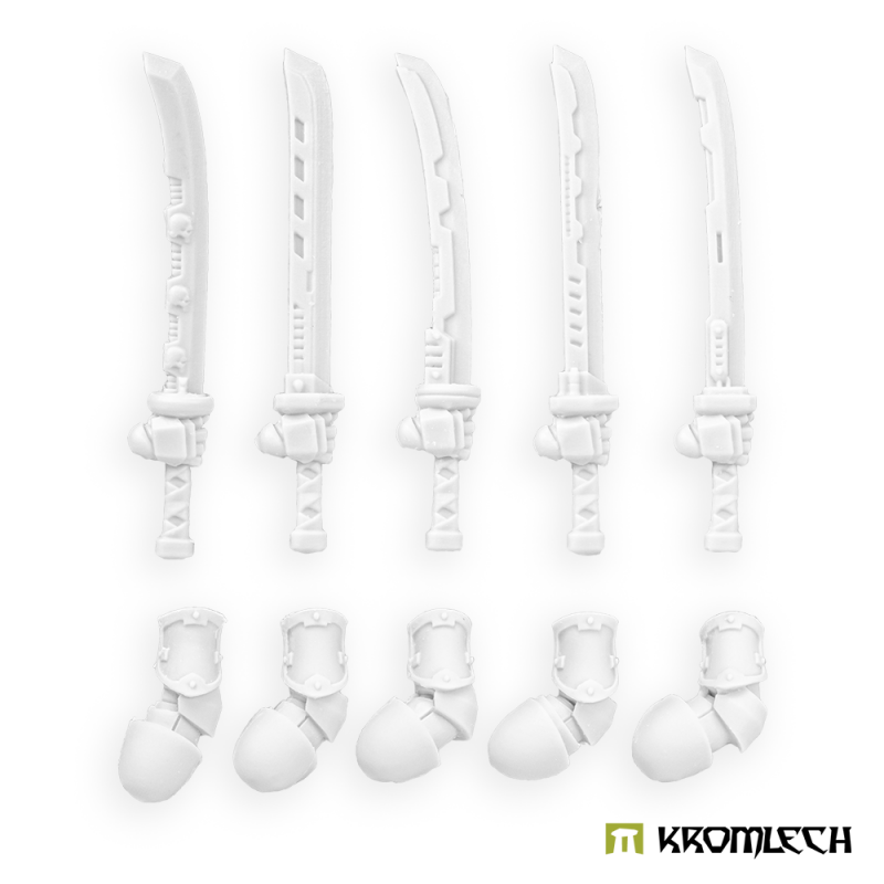 Cyber Samurai Vibro Katanas - Right bits by Kromlech