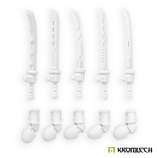 Cyber Samurai Vibro Katanas - Right bits by Kromlech