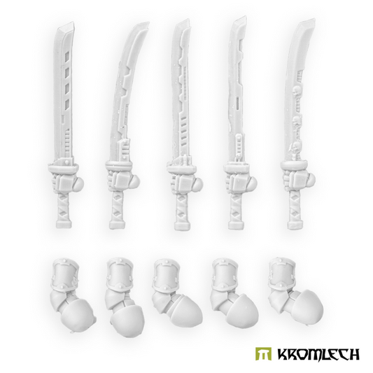Cyber Samurai Vibro Katanas - Left bits by Kromlech