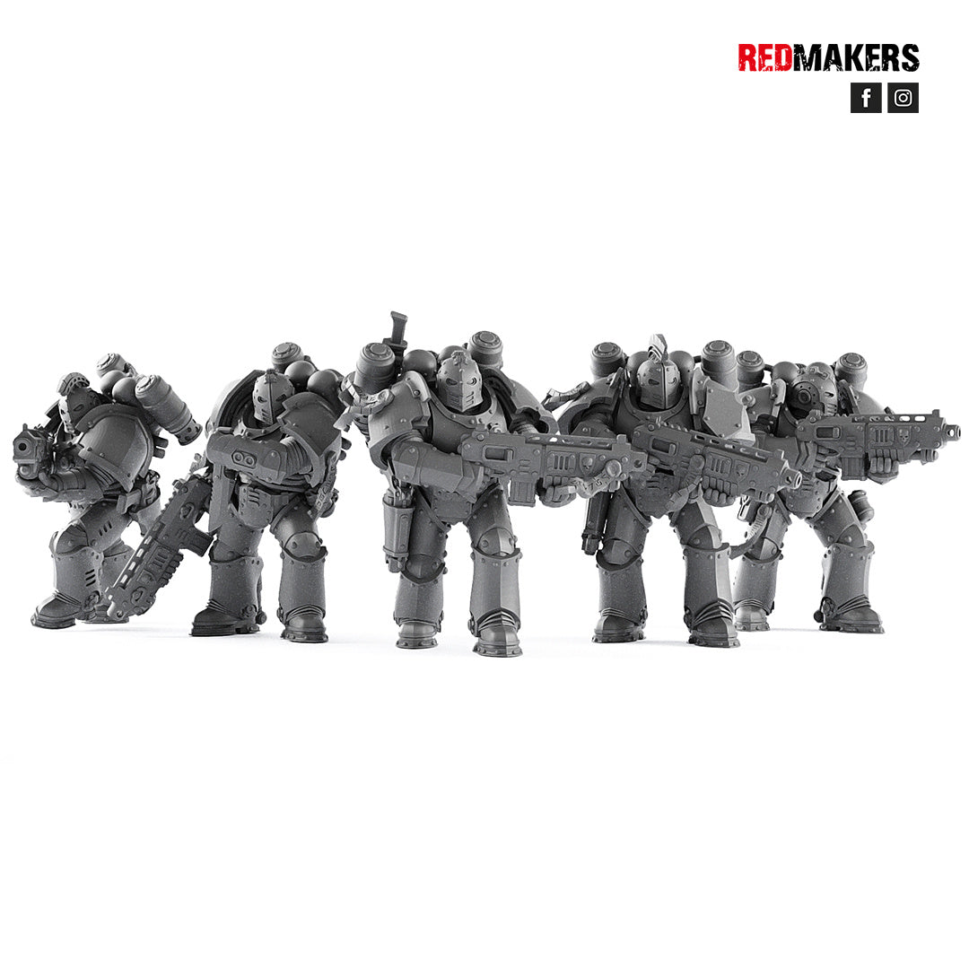 Space Knights Squad With Boltgun by Wargame Exclusive