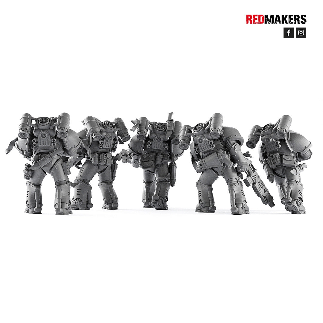 Space Knights Squad With Boltgun by Wargame Exclusive