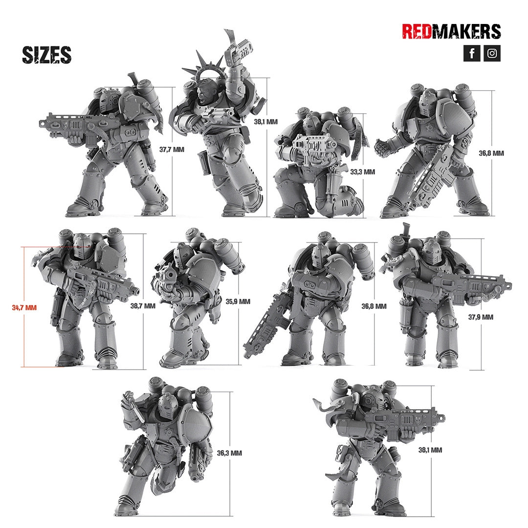 Space Knights Squad With Boltgun by Wargame Exclusive