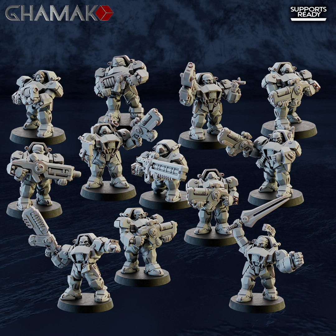 Guild Of Ironkin Border Warriors model kit by Wargame Exclusive