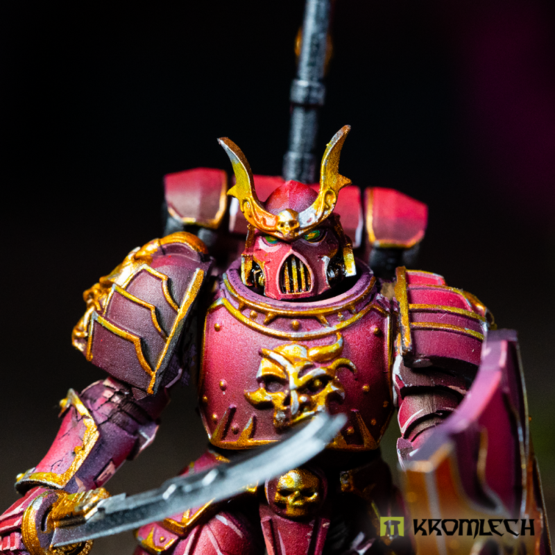 Cyber Samurai Veteran Heads warhammer 40,000 space marines alternate heads primaris scale