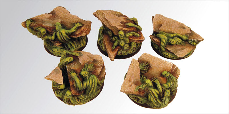Demonic 40mm round scenic bases (set of 2) by Scibor Monsterous Miniatures