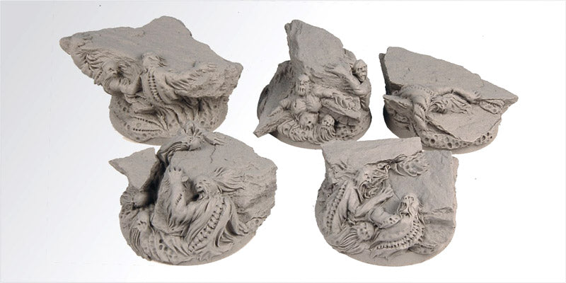 40mm round scenic bases Demonic Scibor Monsterous Miniatures