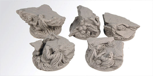 40mm round scenic bases Demonic Scibor Monsterous Miniatures