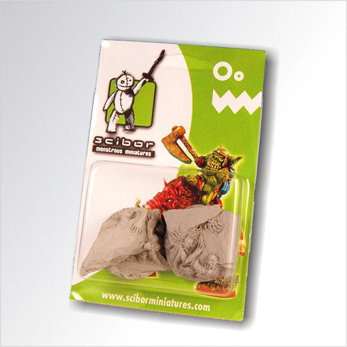 Demonic 40mm round scenic bases (set of 2) by Scibor Monsterous Miniatures
