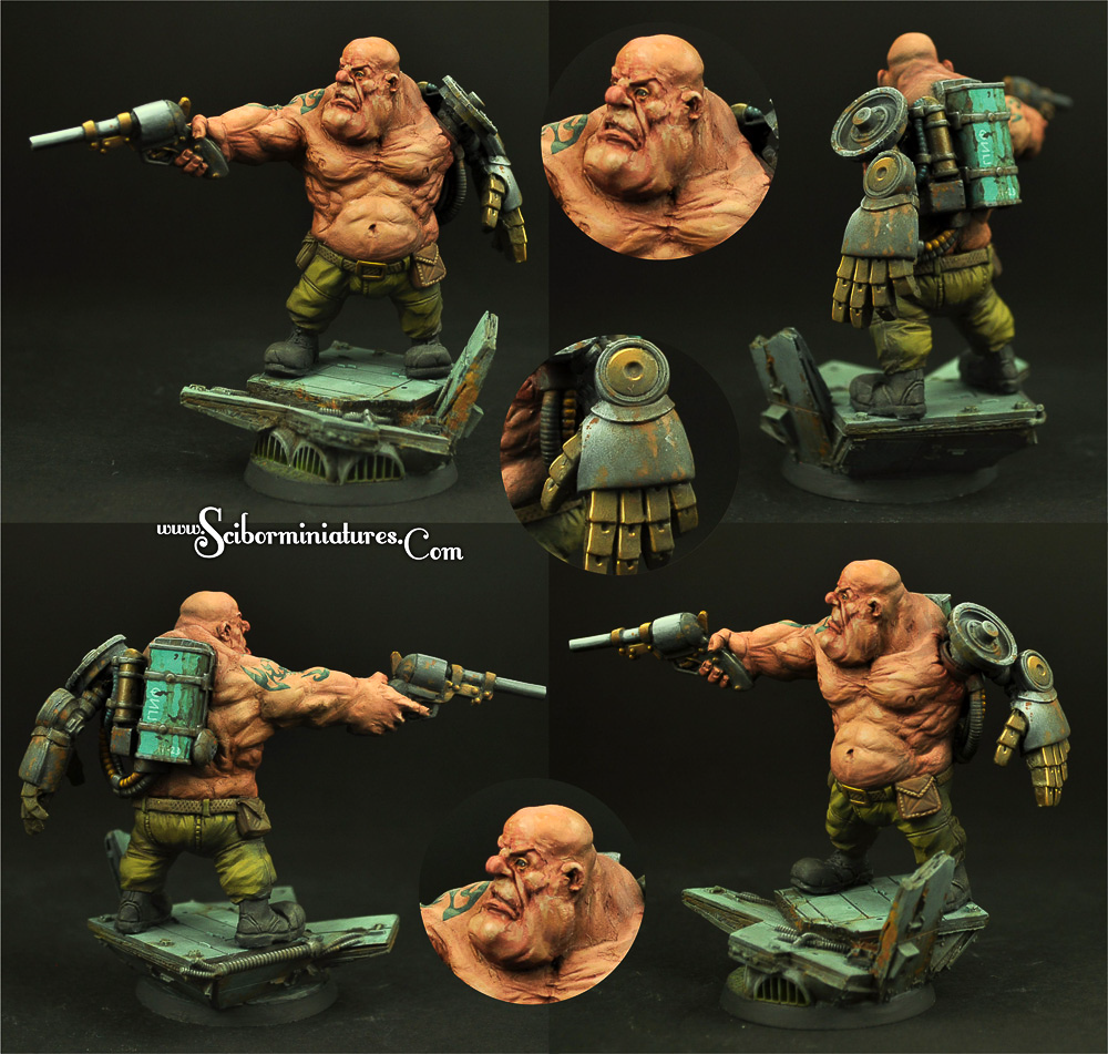 Sci-Fi Ogre Model by Scibor Monsterous Miniatures