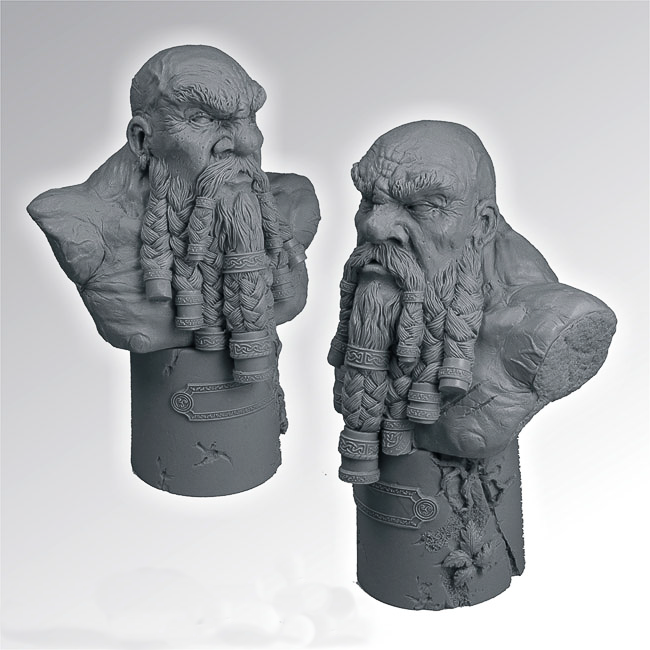 Dwarf Warrior 135 mm Bust