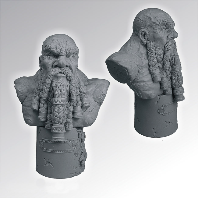 Dwarf Warrior 135 mm Bust