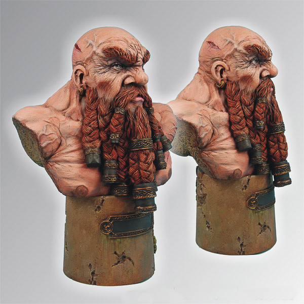 Dwarf Warrior 135 mm Bust
