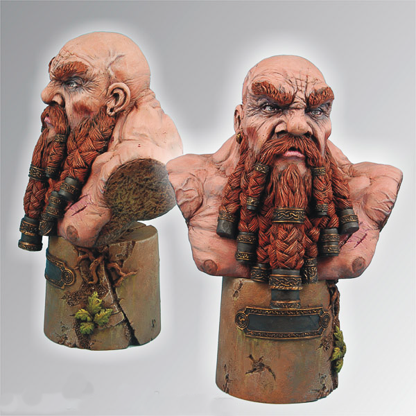 Dwarf Warrior 135 mm Bust