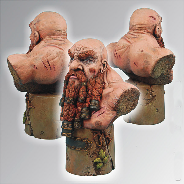 Dwarf Warrior 135 mm Bust