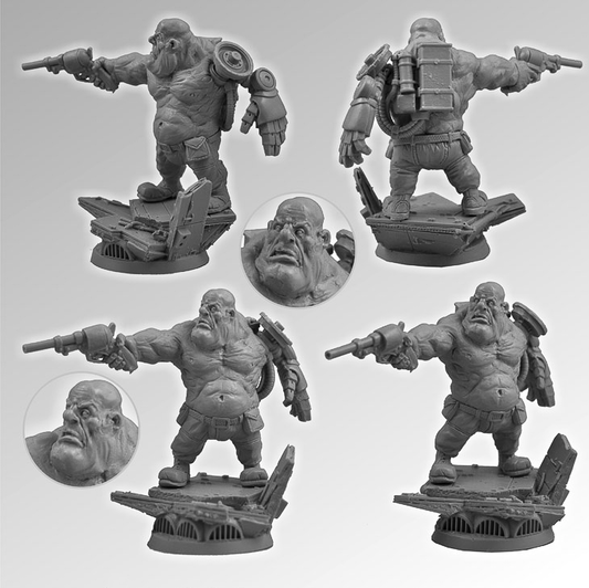 Sci-Fi Ogre Model Scibor Monsterous Miniatures