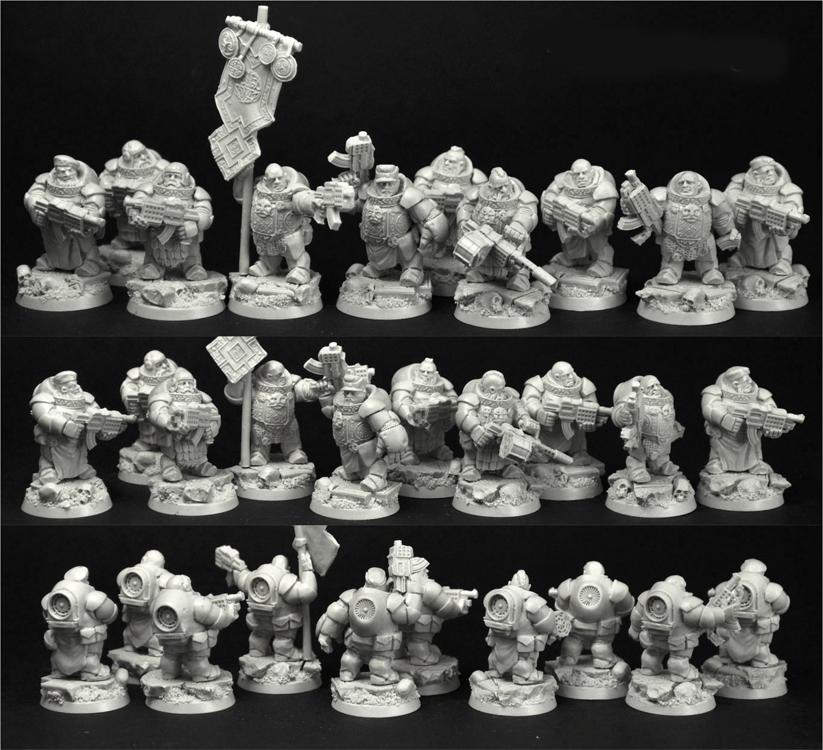 28mm/30mm Dwarves Marines