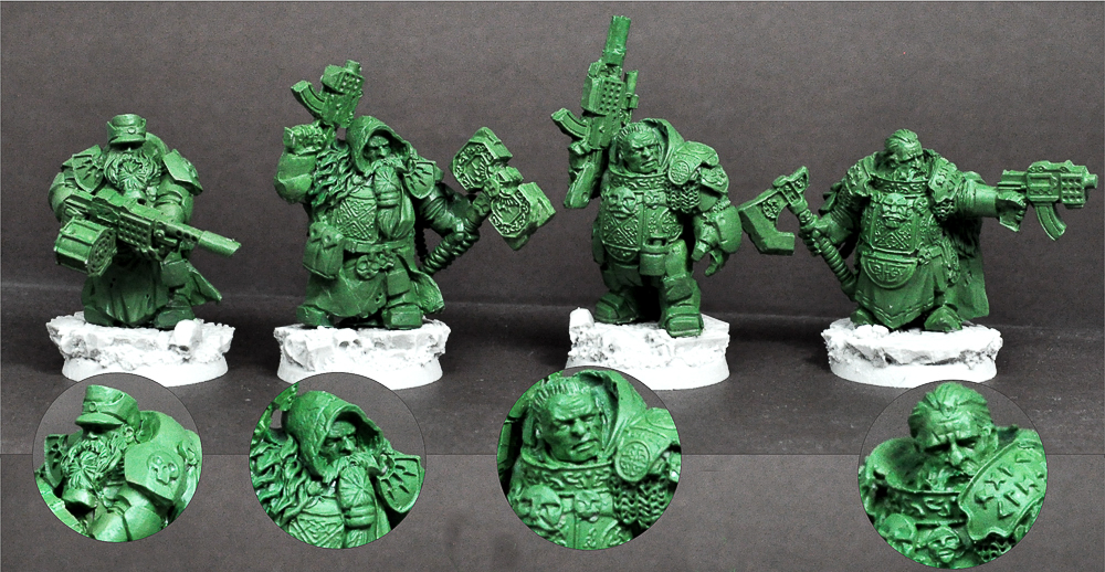 Sci-Fi Space Dwarves Marines Models Scibor Monsterous Miniatures