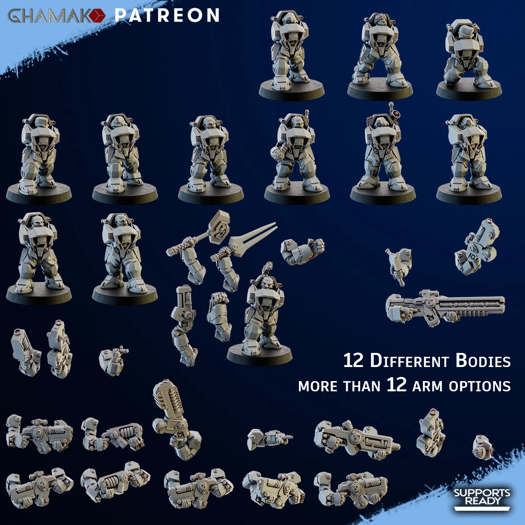 Guild Of Ironkin Border Warriors model kit by Wargame Exclusive