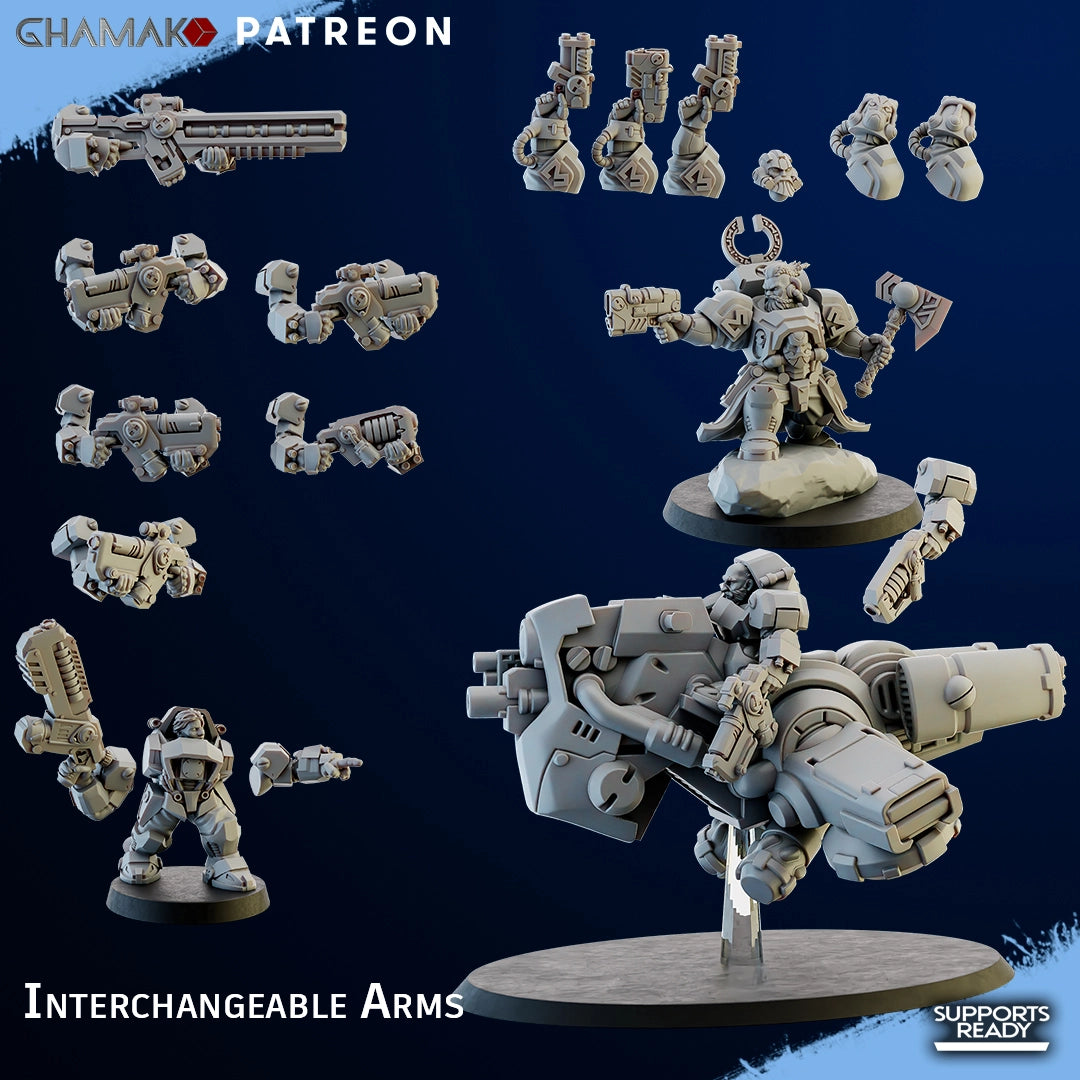 Guild Of Ironkin Border Warriors model kit by Wargame Exclusive