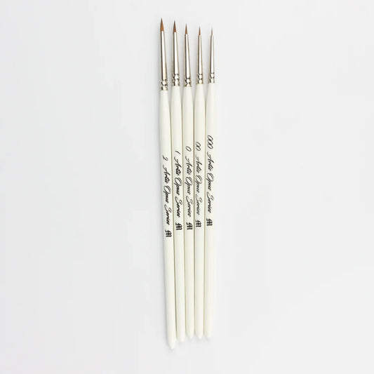 model miniature scale model artisan kolinsky hair detail brush set