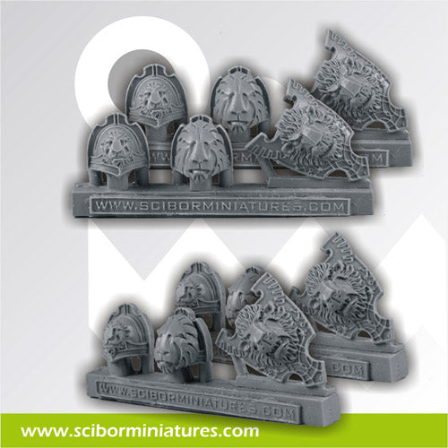 Sci-Fi Lion Themed Accessories Upgrade Set by Scibor Monsterous Miniatures