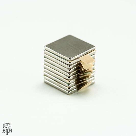 N52 Square Magnets with 3M adhesive backing  10MM x 10MM x 1MM