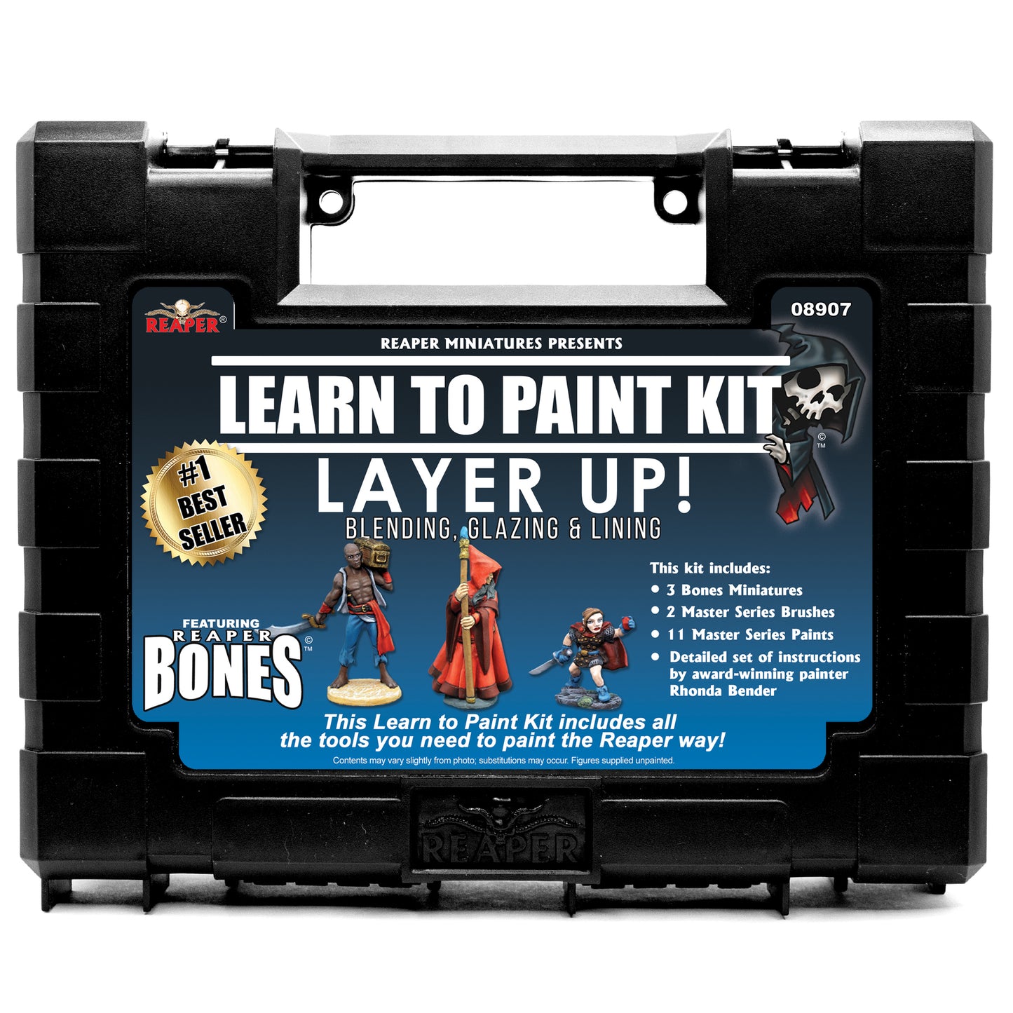 08907 Learn To Paint Kit: Layer Up! Reaper Miniatures (08907)