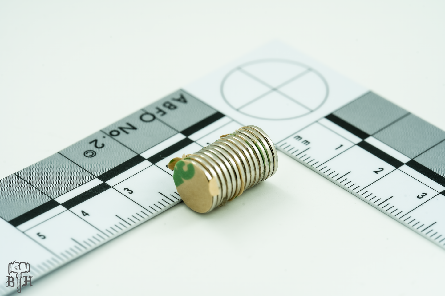 N52 Disc Magnets with 3M adhesive backing - 10MM x 1MM